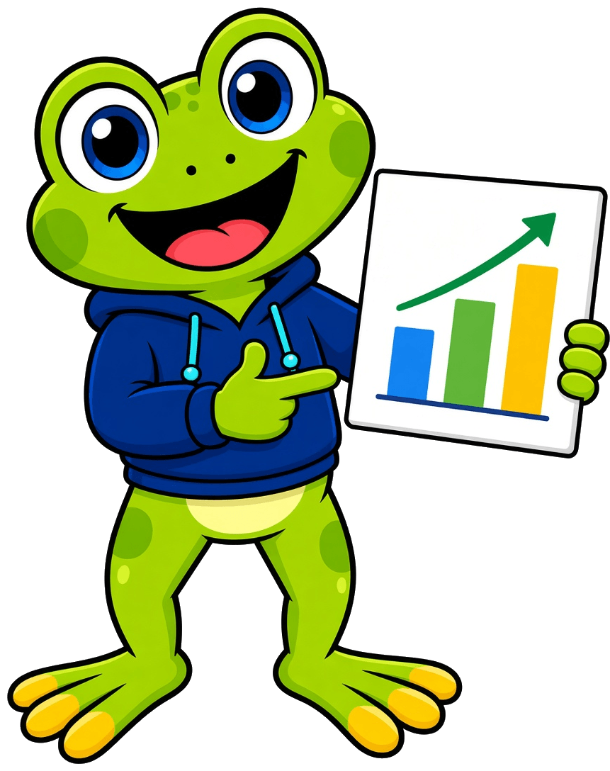 Mascotte Hopy che presenta un progetto